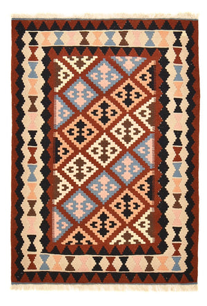 Kelim-tæppe - orientalsk - 146 x 100 cm - flerfarvet