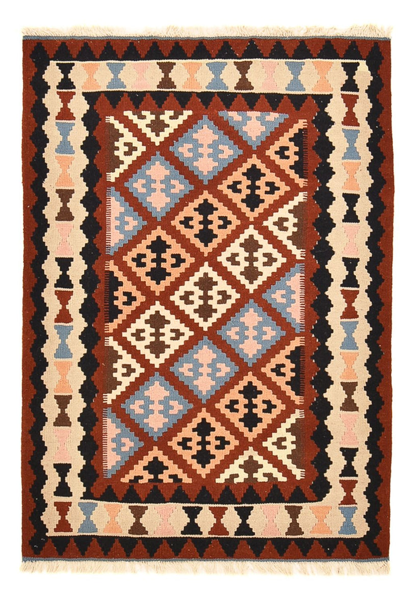 Kelim-tæppe - orientalsk - 146 x 100 cm - flerfarvet