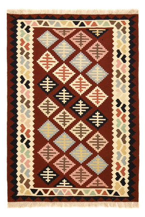 Kelim-tæppe - orientalsk - 147 x 103 cm - flerfarvet