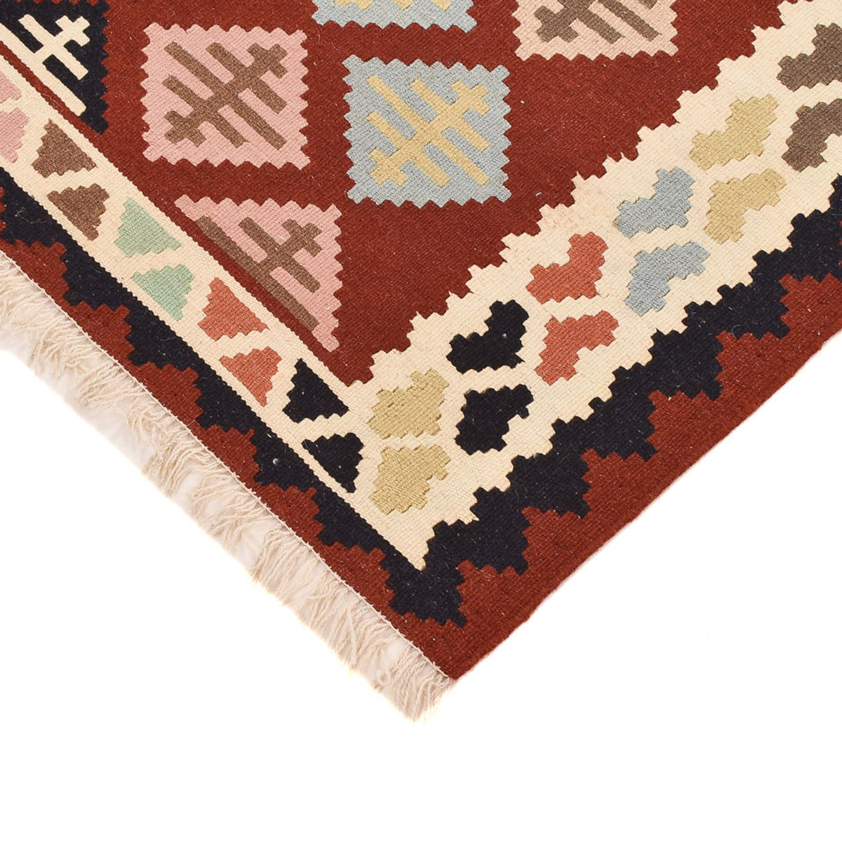 Kelim-tæppe - orientalsk - 147 x 103 cm - flerfarvet