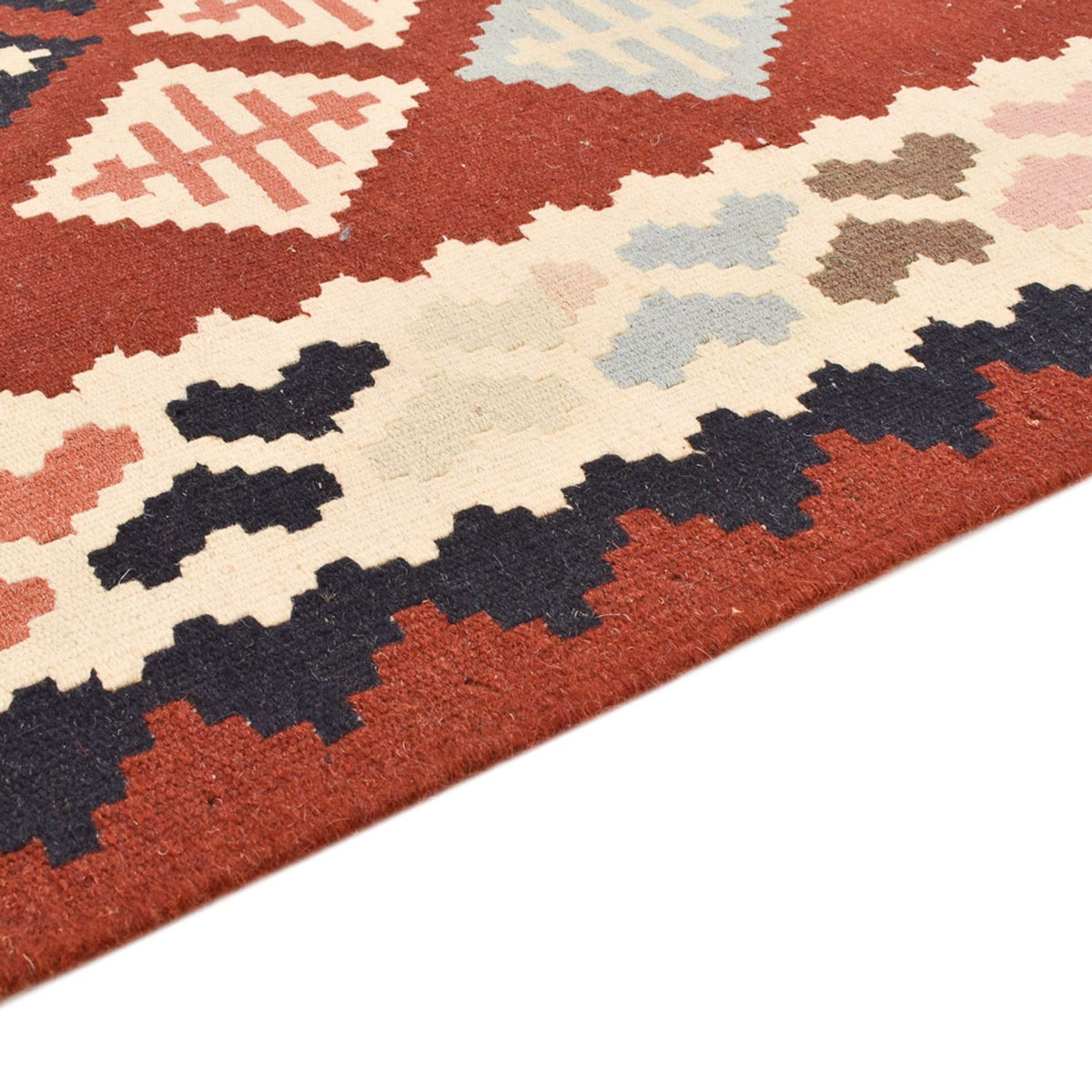 Kelim-tæppe - orientalsk - 147 x 103 cm - flerfarvet