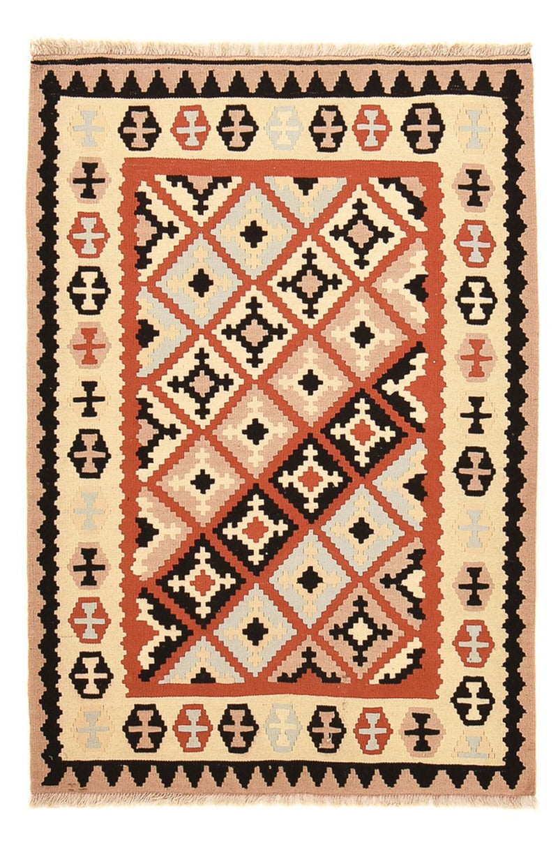 Kelim-tæppe - orientalsk - 150 x 106 cm - flerfarvet