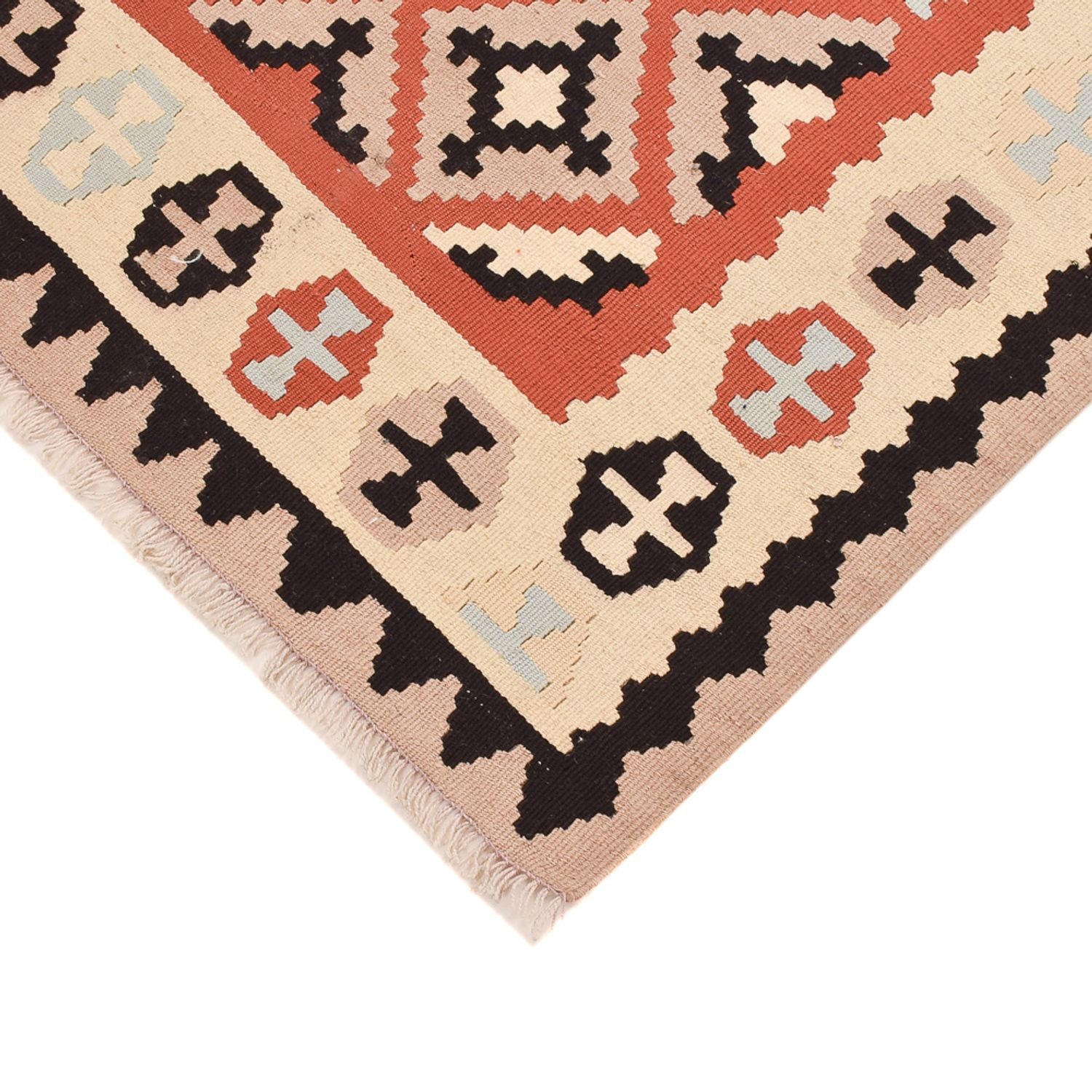 Kelim-tæppe - orientalsk - 150 x 106 cm - flerfarvet