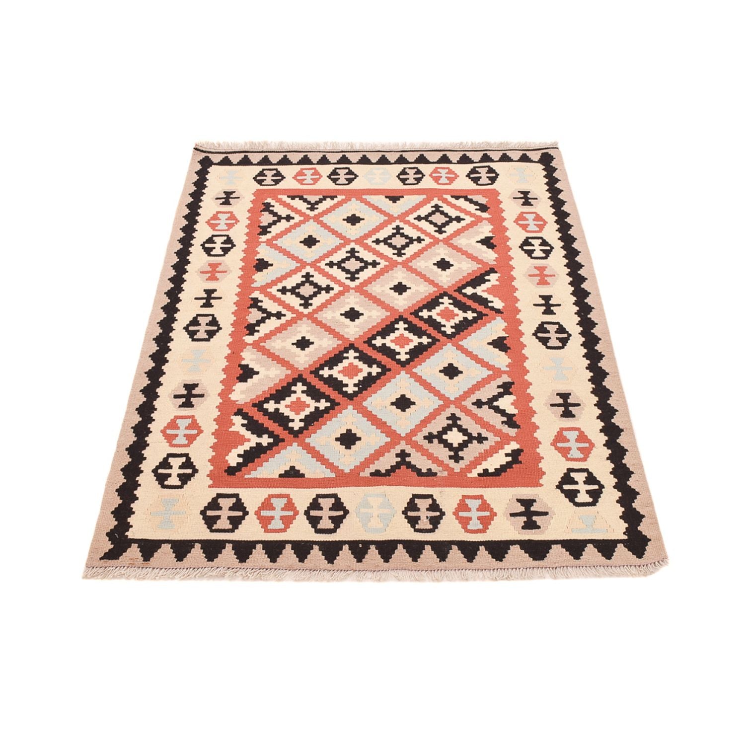 Kelim-tæppe - orientalsk - 150 x 106 cm - flerfarvet