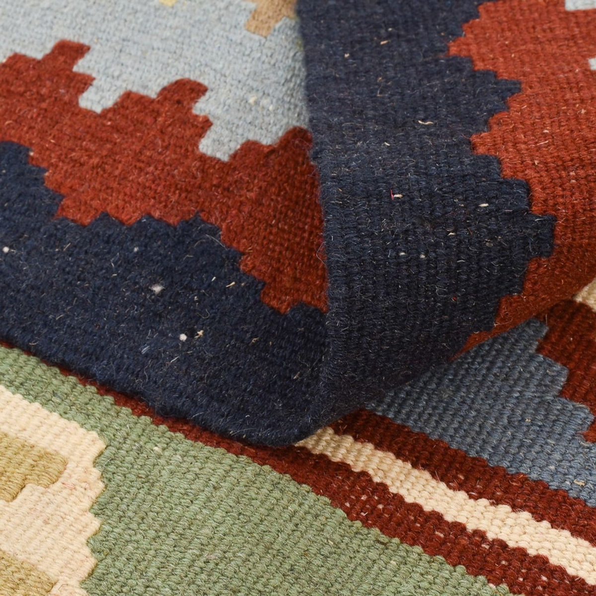 Kelim-tæppe - orientalsk - 146 x 103 cm - flerfarvet