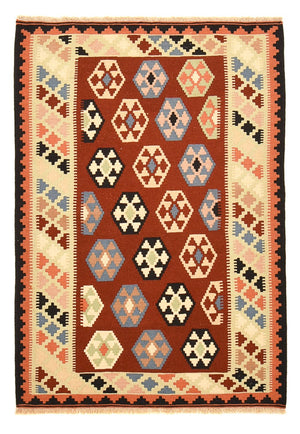 Kelim-tæppe - orientalsk - 149 x 103 cm - flerfarvet