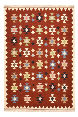 Kelim-tæppe - orientalsk - 153 x 105 cm - flerfarvet