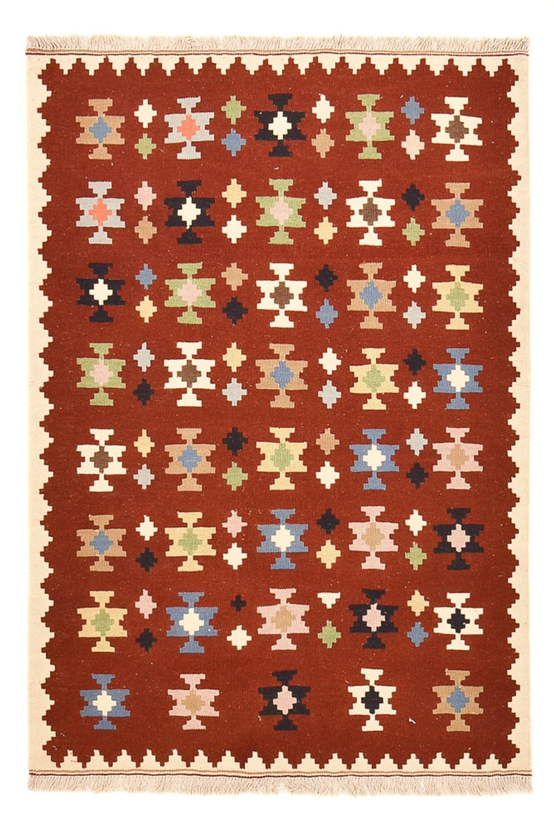 Kelim-tæppe - orientalsk - 153 x 105 cm - flerfarvet