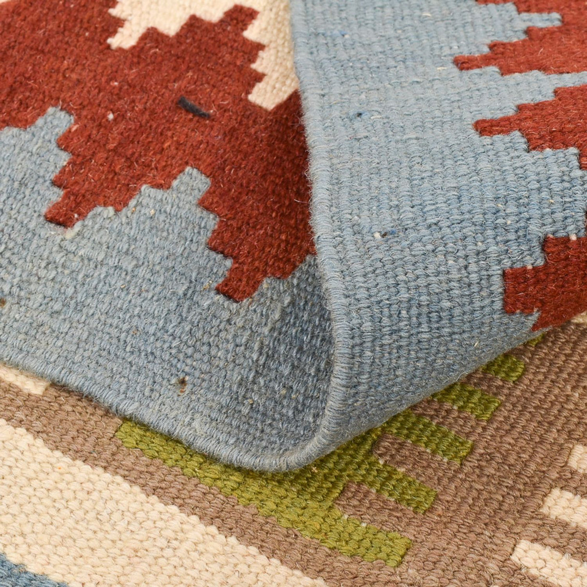 Kelim-tæppe - orientalsk - 140 x 97 cm - flerfarvet