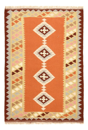 Kelim-tæppe - orientalsk - 148 x 100 cm - flerfarvet