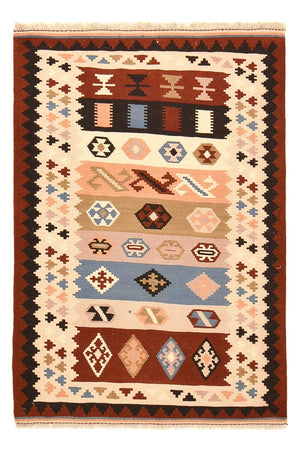 Kelim-tæppe - orientalsk - 150 x 103 cm - flerfarvet