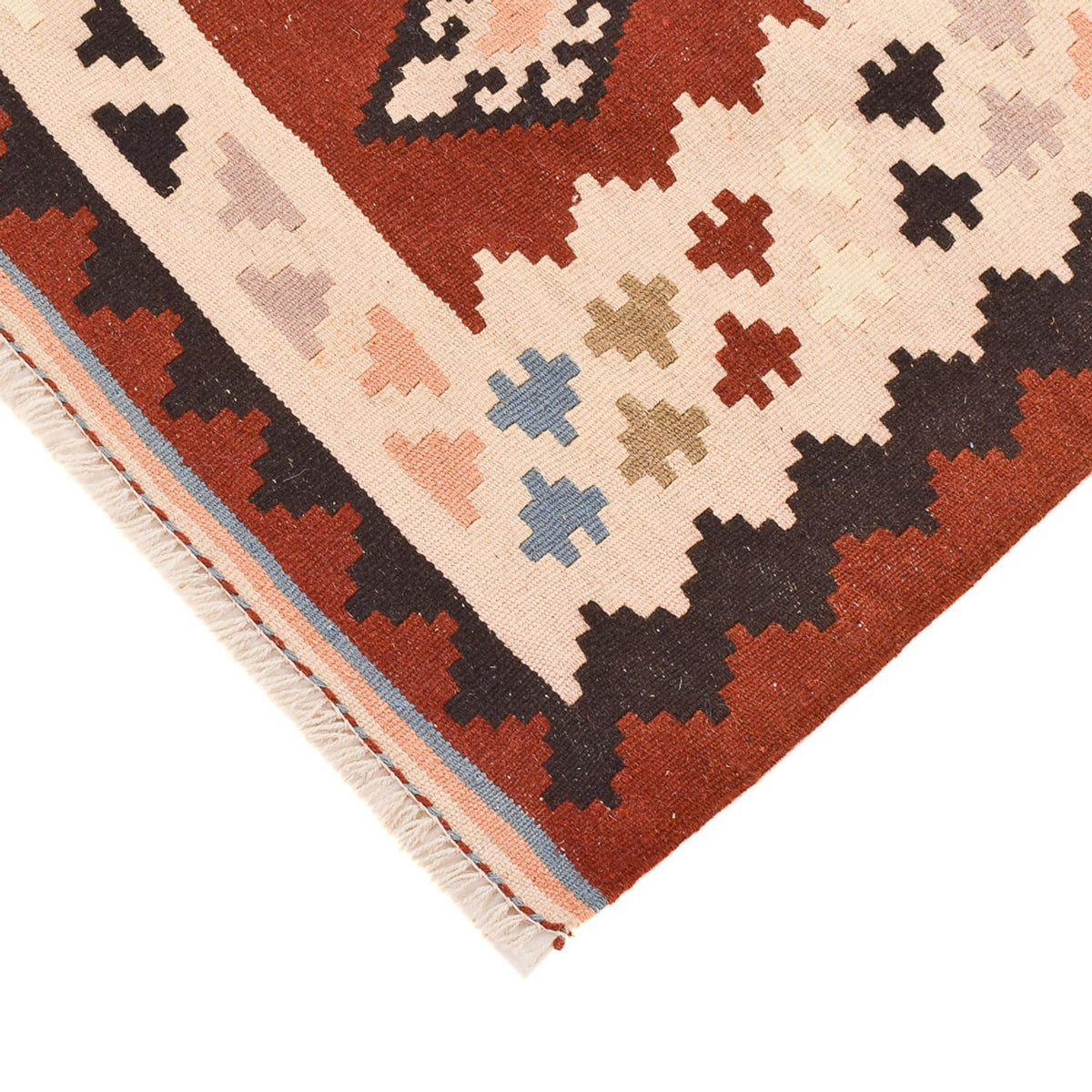 Kelim-tæppe - orientalsk - 150 x 103 cm - flerfarvet