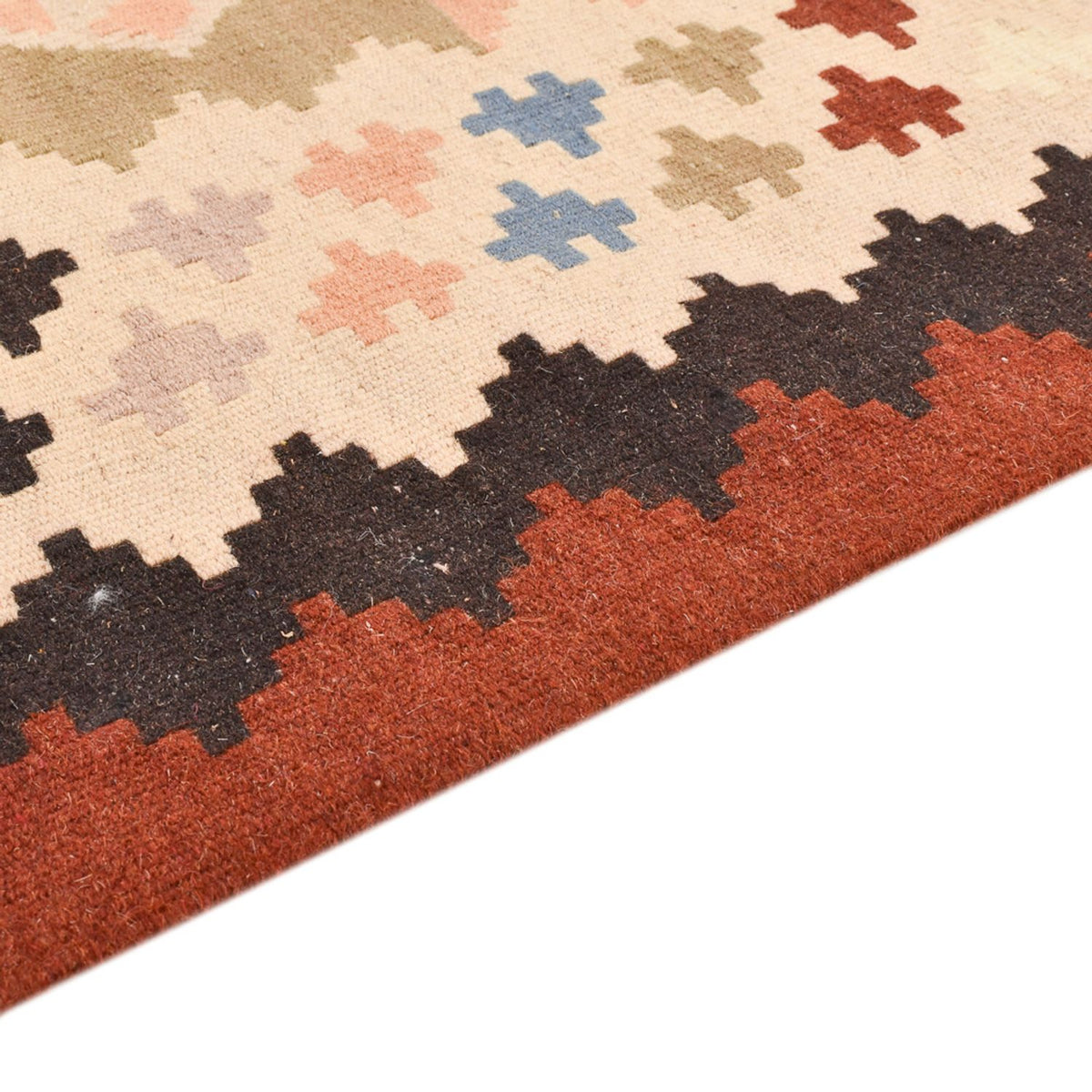 Kelim-tæppe - orientalsk - 150 x 103 cm - flerfarvet