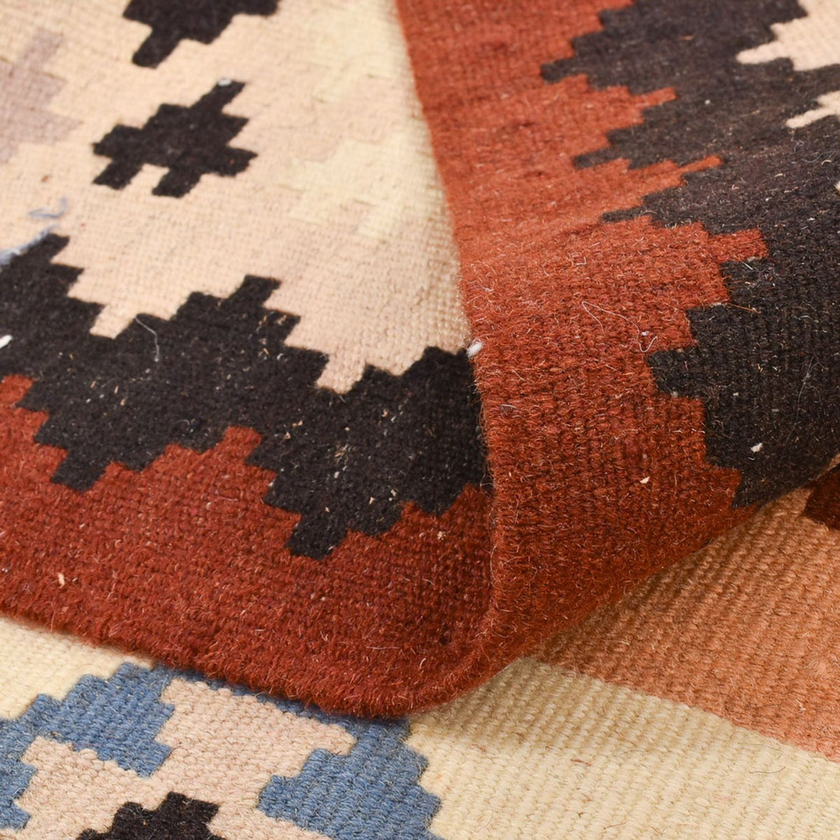 Kelim-tæppe - orientalsk - 150 x 103 cm - flerfarvet