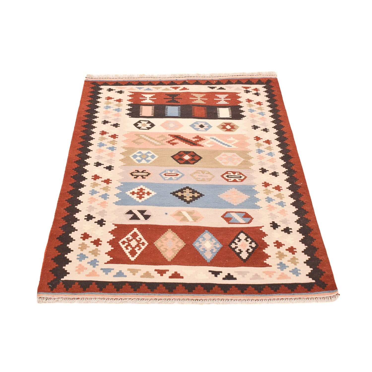 Kelim-tæppe - orientalsk - 150 x 103 cm - flerfarvet