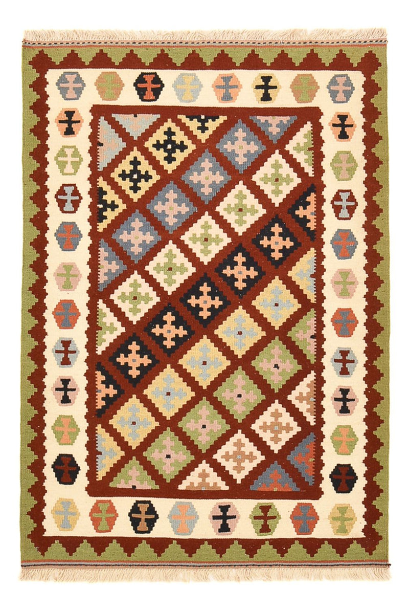 Kelim-tæppe - orientalsk - 148 x 105 cm - flerfarvet