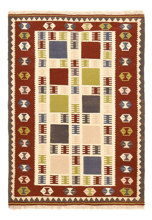 Kelim-tæppe - orientalsk - 146 x 102 cm - flerfarvet