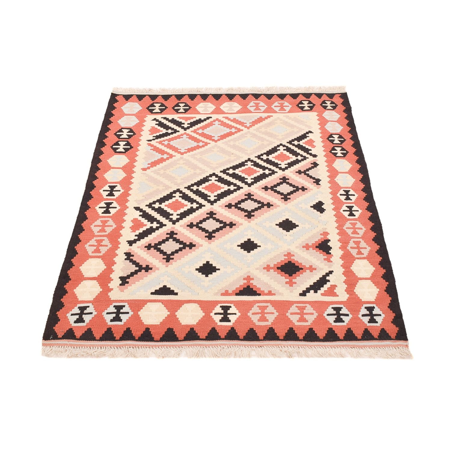 Kelim-tæppe - orientalsk - 145 x 102 cm - flerfarvet