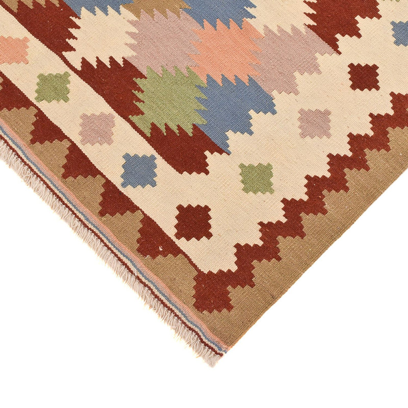 Kelim-tæppe - orientalsk - 145 x 106 cm - flerfarvet
