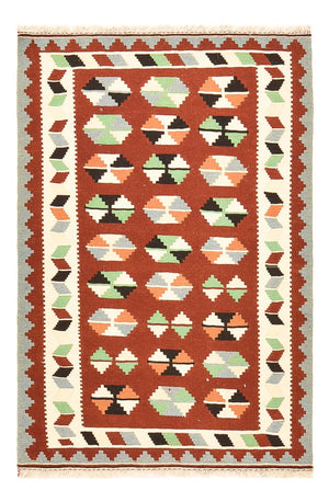Kelim-tæppe - orientalsk - 145 x 102 cm - flerfarvet