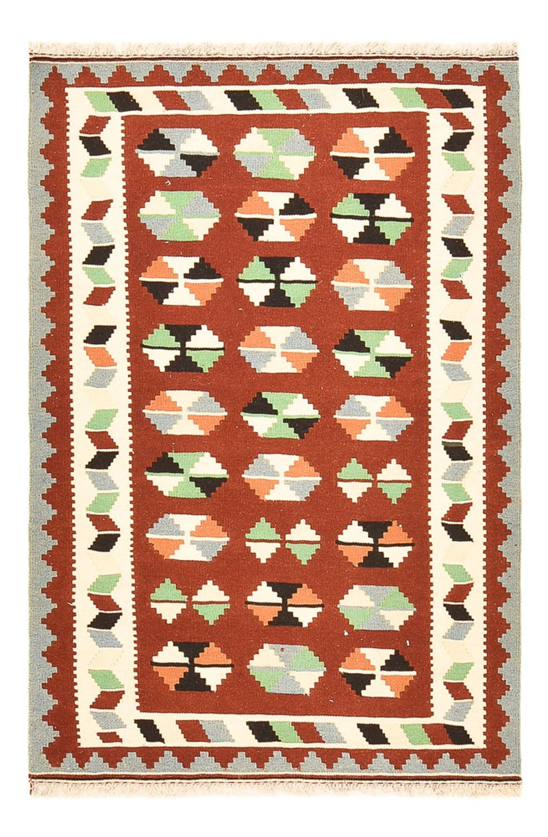 Kelim-tæppe - orientalsk - 145 x 102 cm - flerfarvet