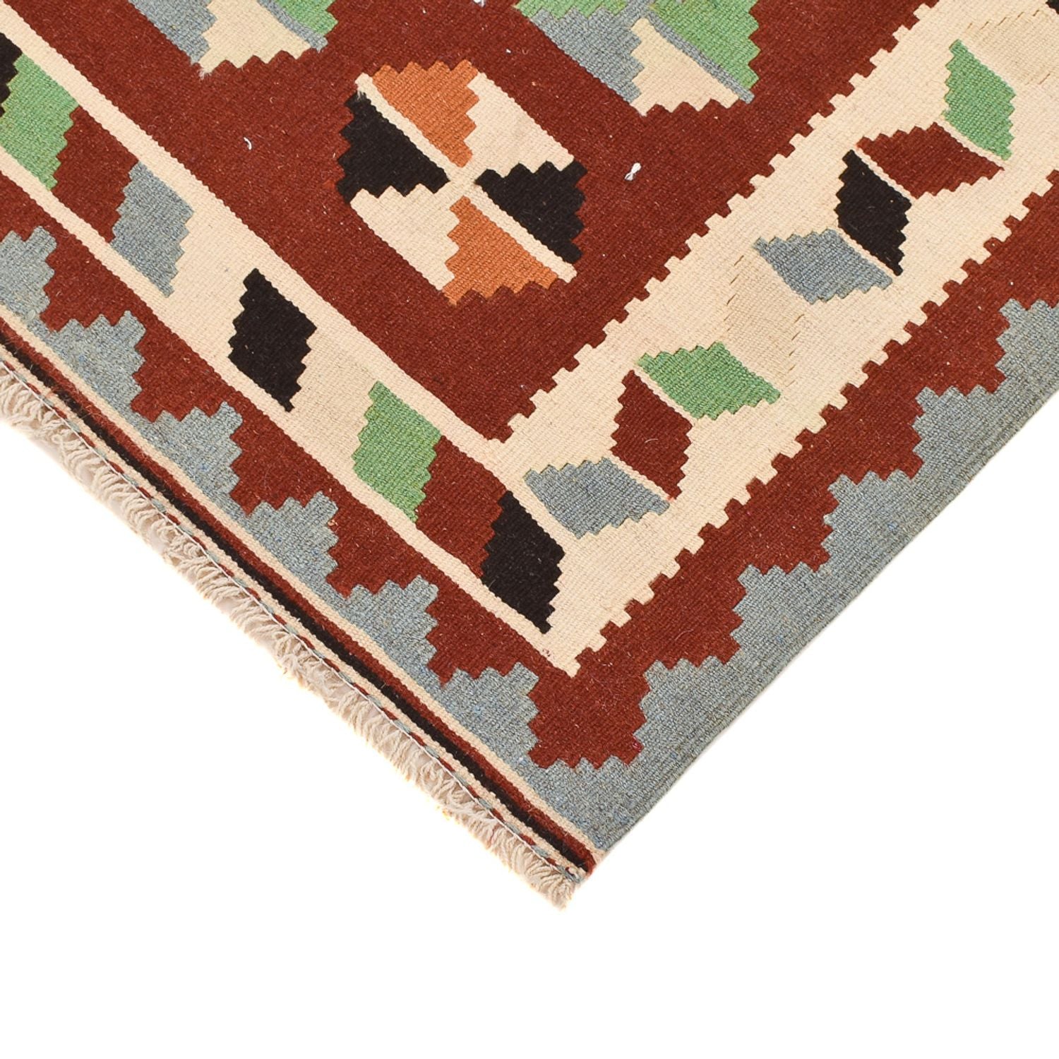 Kelim-tæppe - orientalsk - 145 x 102 cm - flerfarvet
