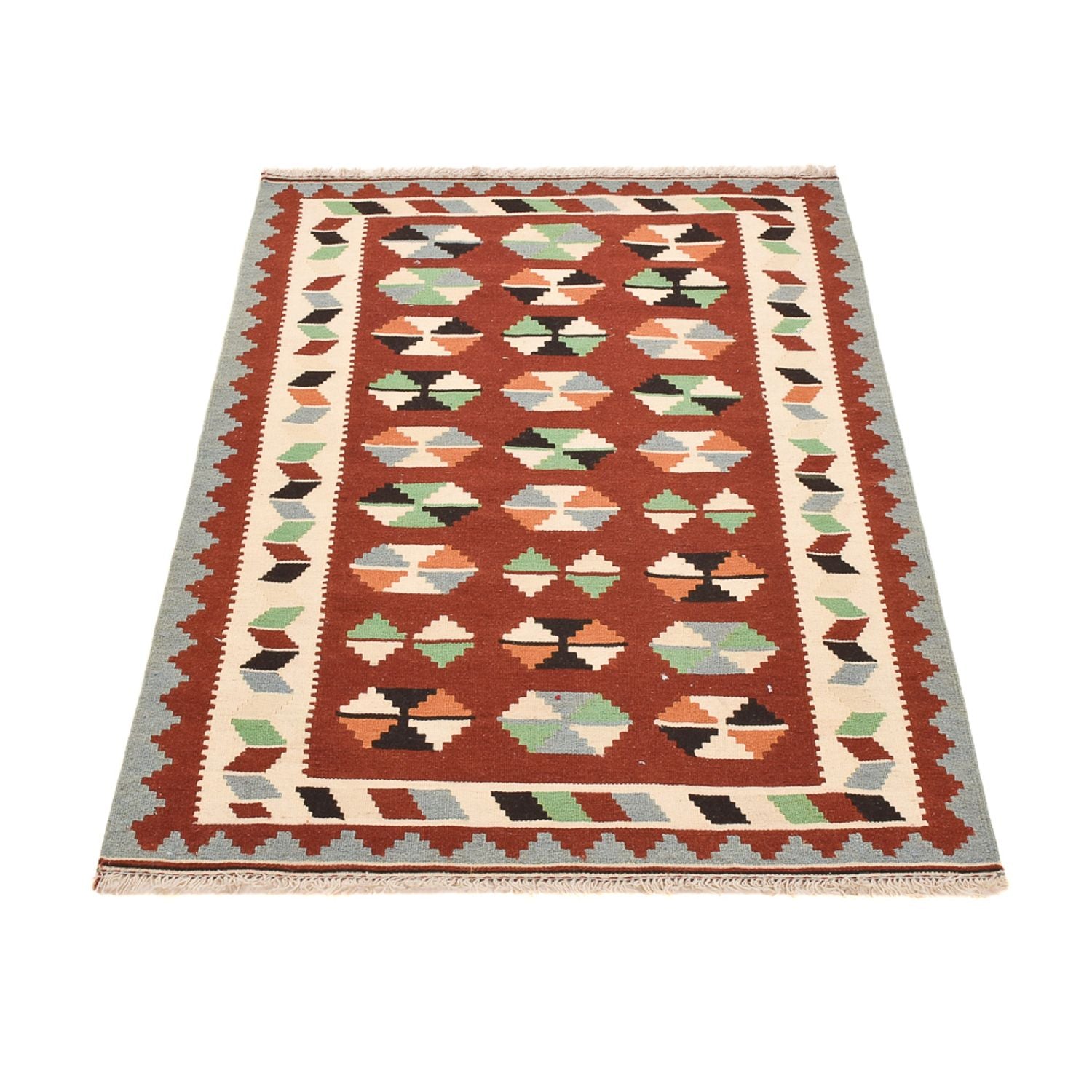 Kelim-tæppe - orientalsk - 145 x 102 cm - flerfarvet