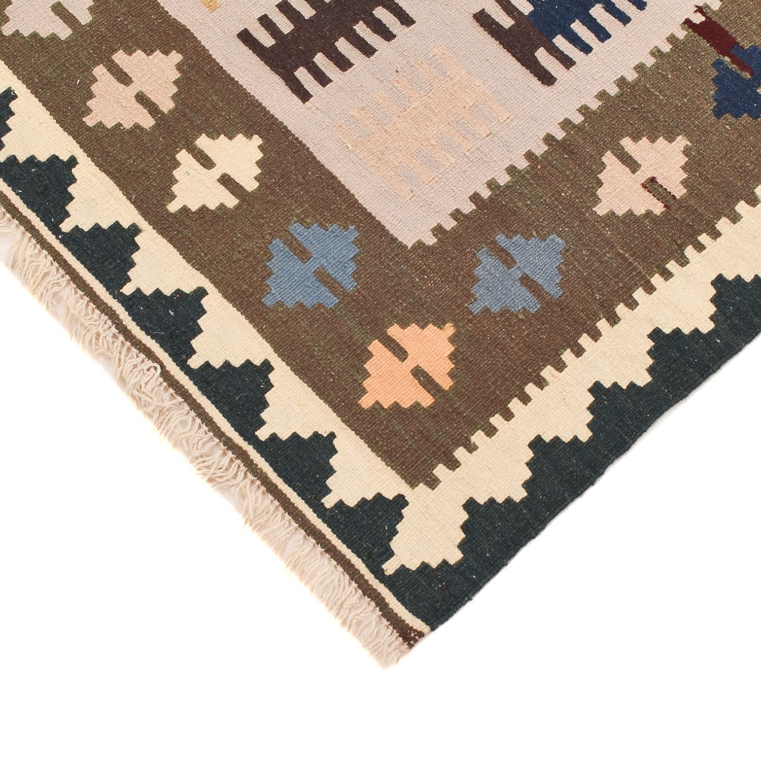 Kelim-tæppe - orientalsk - 147 x 97 cm - flerfarvet