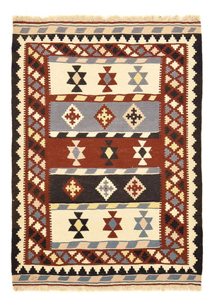 Kelim-tæppe - orientalsk - 146 x 102 cm - flerfarvet