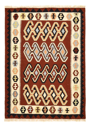 Kelim-tæppe - orientalsk - 150 x 105 cm - flerfarvet