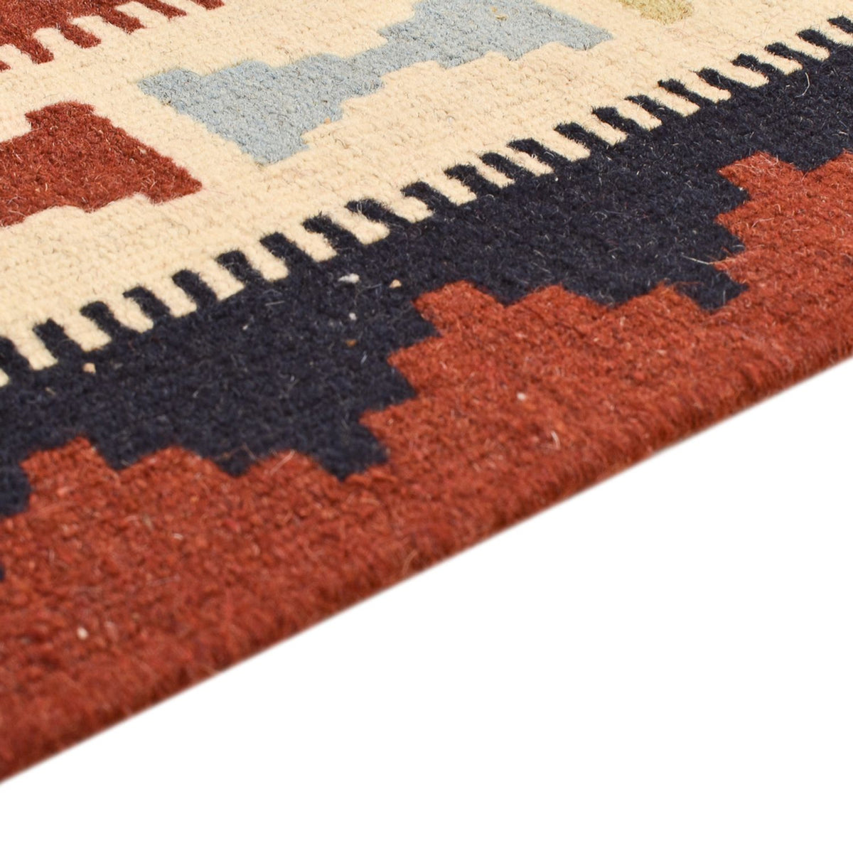 Kelim-tæppe - orientalsk - 147 x 105 cm - flerfarvet