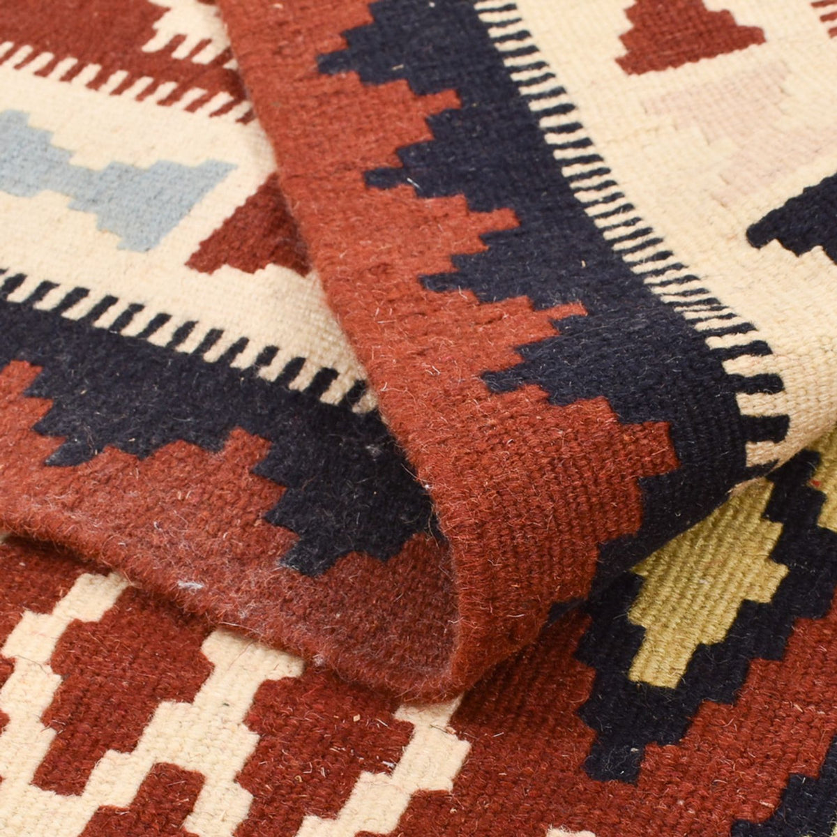 Kelim-tæppe - orientalsk - 147 x 105 cm - flerfarvet