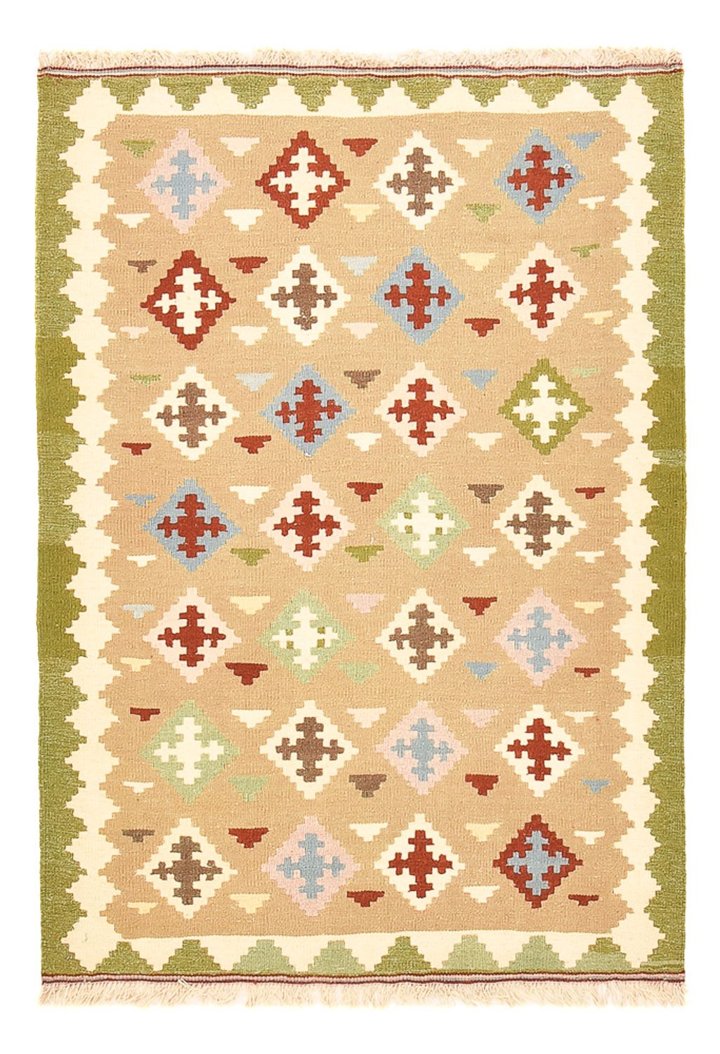 Kelim-tæppe - orientalsk - 152 x 104 cm - flerfarvet