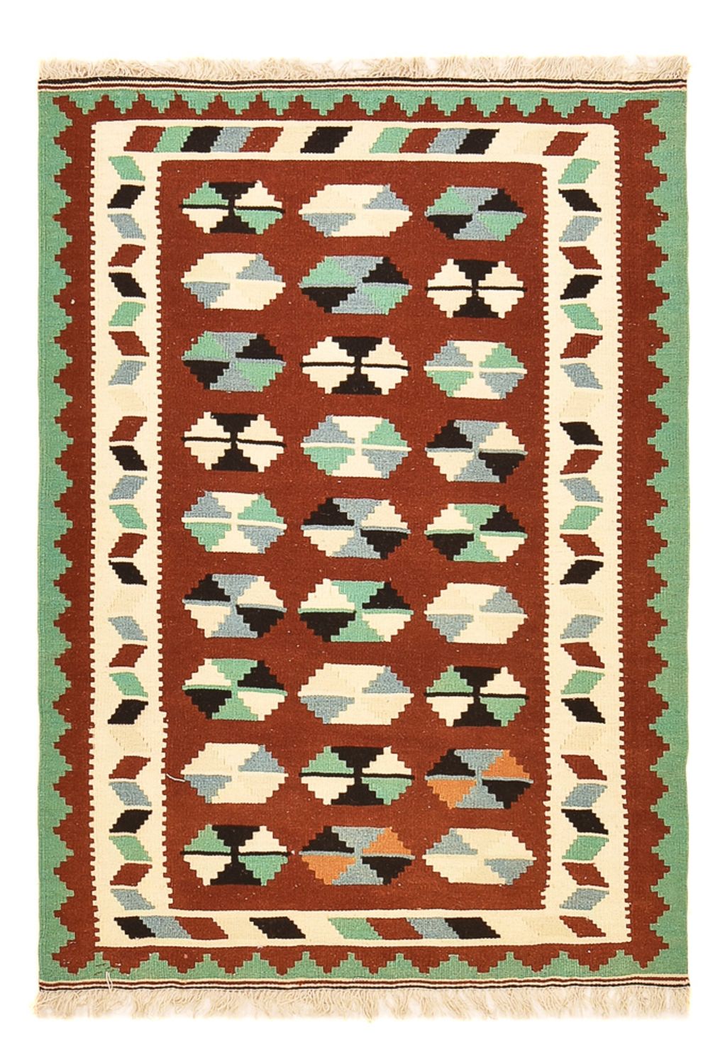 Kelim-tæppe - orientalsk - 151 x 100 cm - flerfarvet