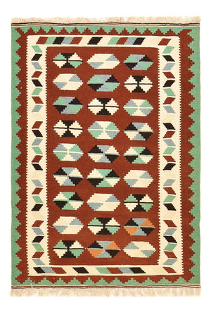 Kelim-tæppe - orientalsk - 151 x 100 cm - flerfarvet