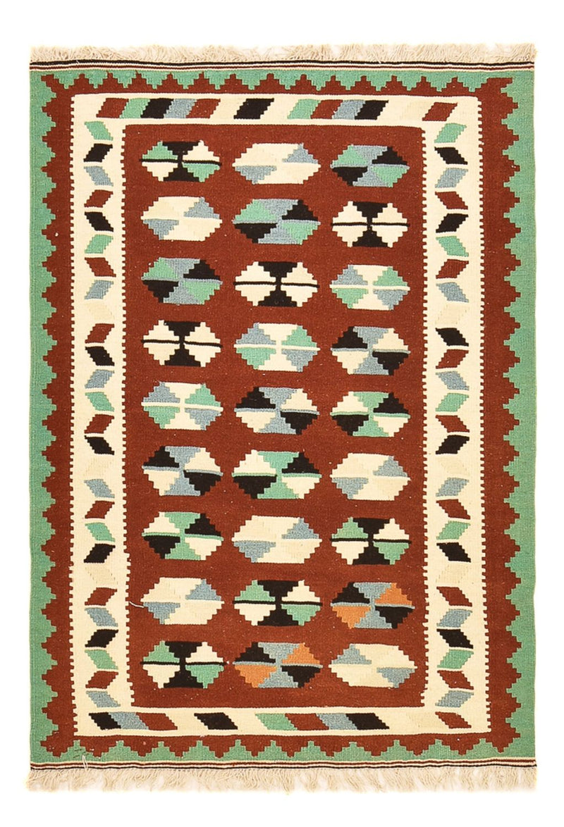 Kelim-tæppe - orientalsk - 151 x 100 cm - flerfarvet