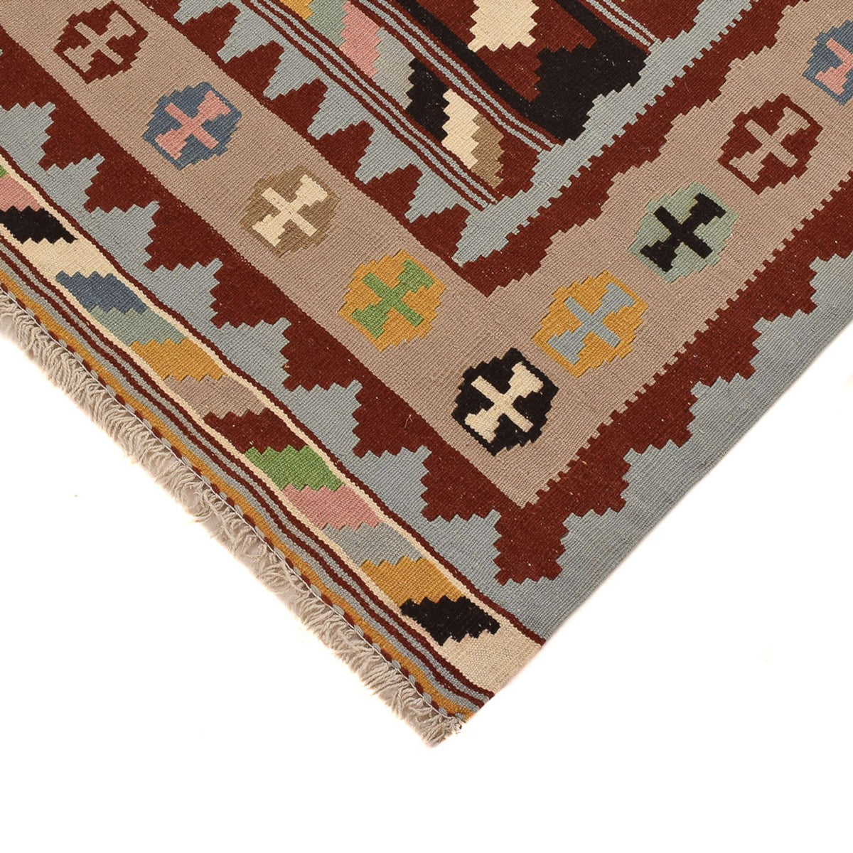 Kelim-tæppe - orientalsk - 147 x 105 cm - flerfarvet