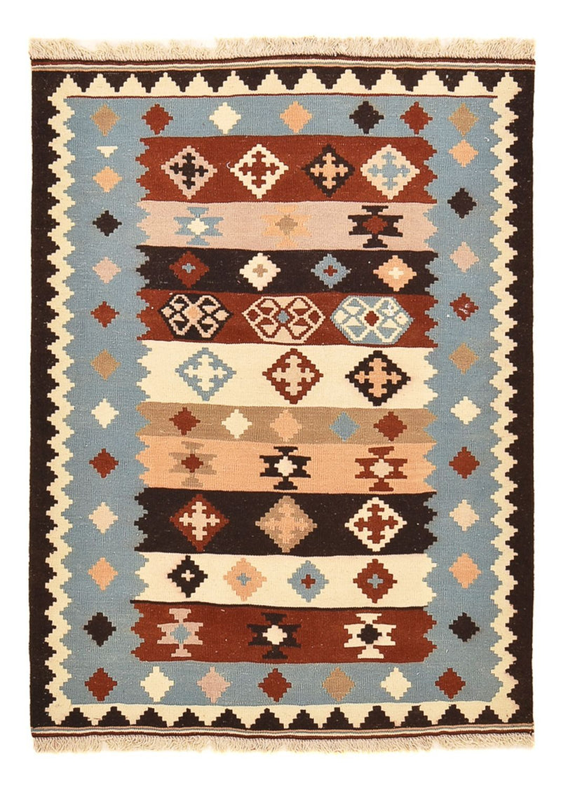 Kelim-tæppe - orientalsk - 142 x 103 cm - flerfarvet