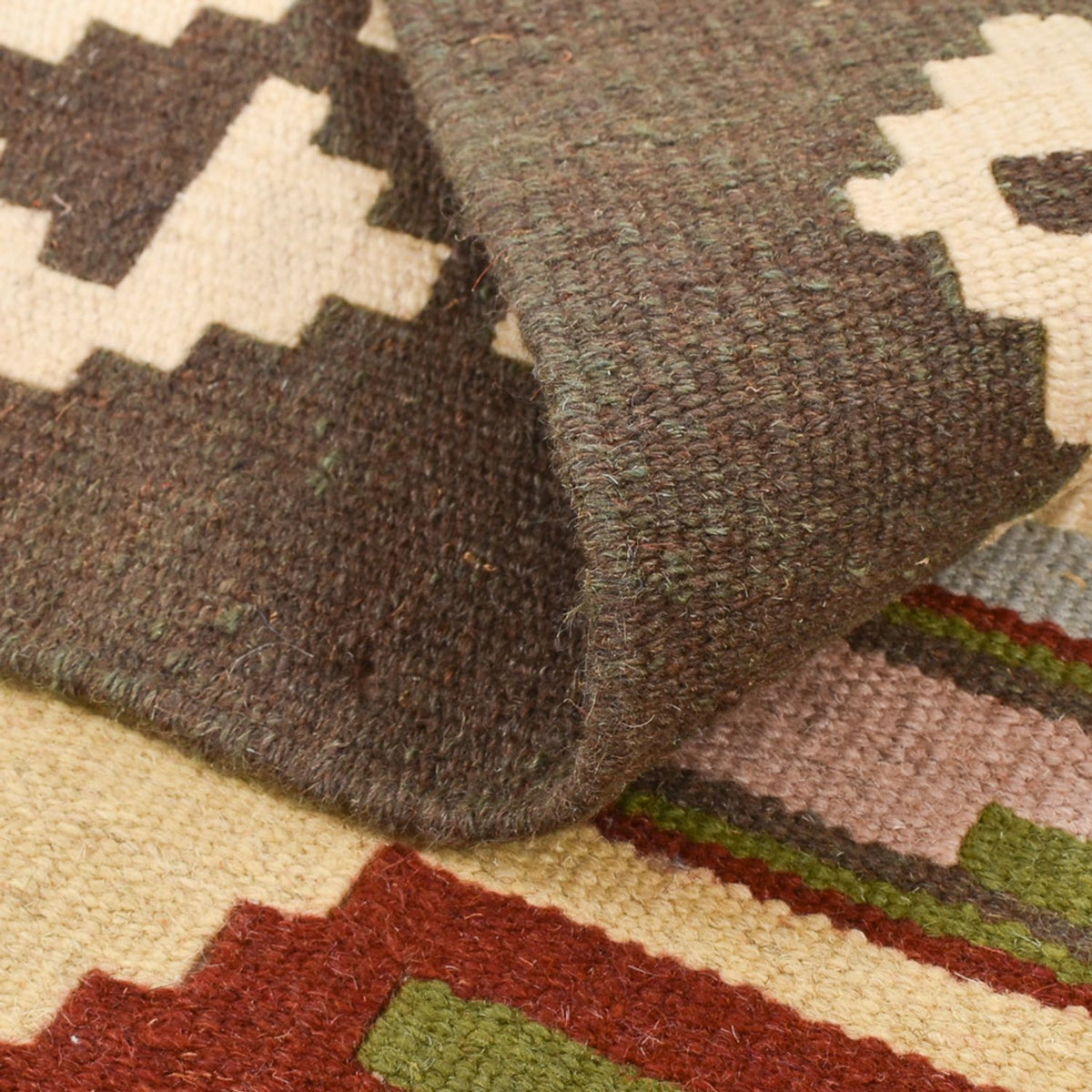 Kelim-tæppe - orientalsk - 150 x 106 cm - flerfarvet