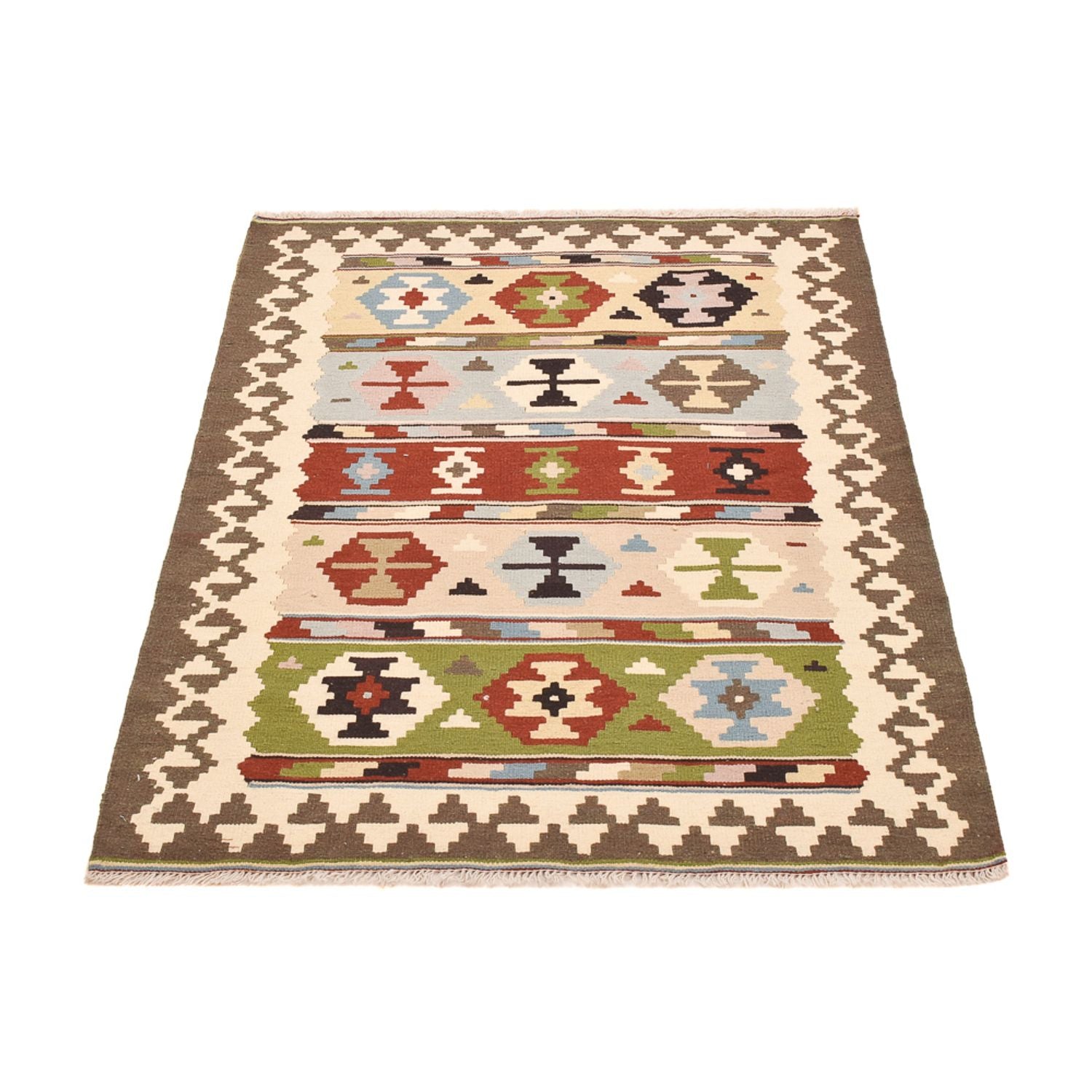 Kelim-tæppe - orientalsk - 150 x 106 cm - flerfarvet