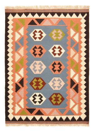 Kelim-tæppe - orientalsk - 150 x 107 cm - flerfarvet
