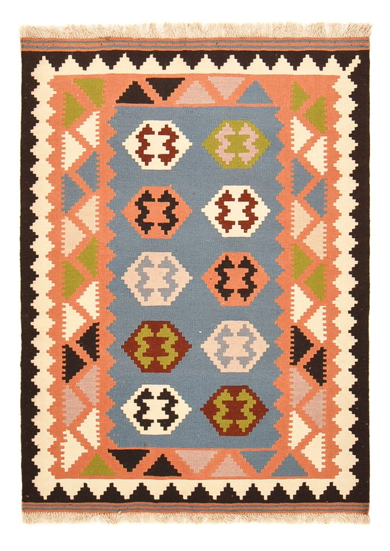 Kelim-tæppe - orientalsk - 150 x 107 cm - flerfarvet