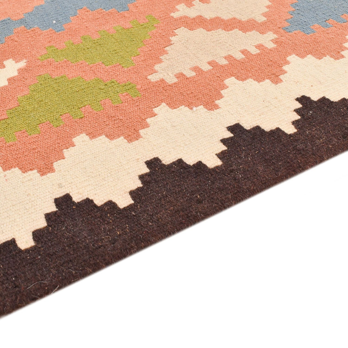 Kelim-tæppe - orientalsk - 150 x 107 cm - flerfarvet