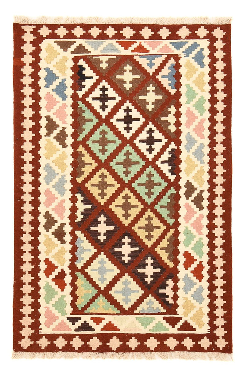 Kelim-tæppe - orientalsk - 150 x 98 cm - flerfarvet