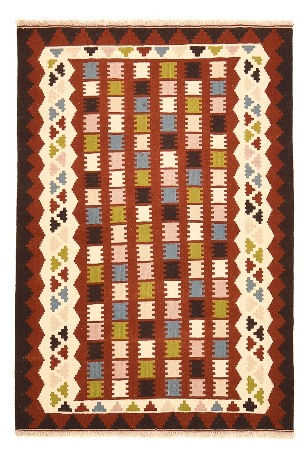Kelim-tæppe - orientalsk - 150 x 100 cm - flerfarvet