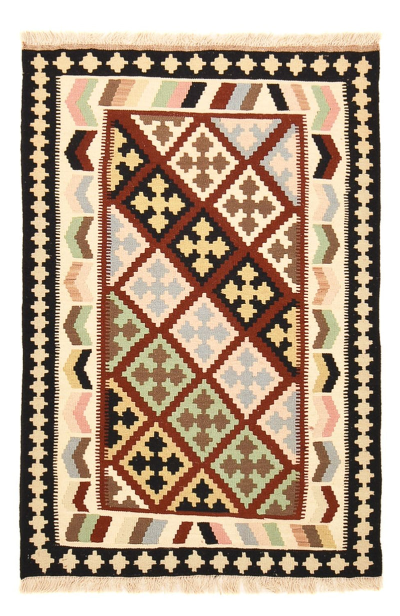Kelim-tæppe - orientalsk - 145 x 98 cm - flerfarvet