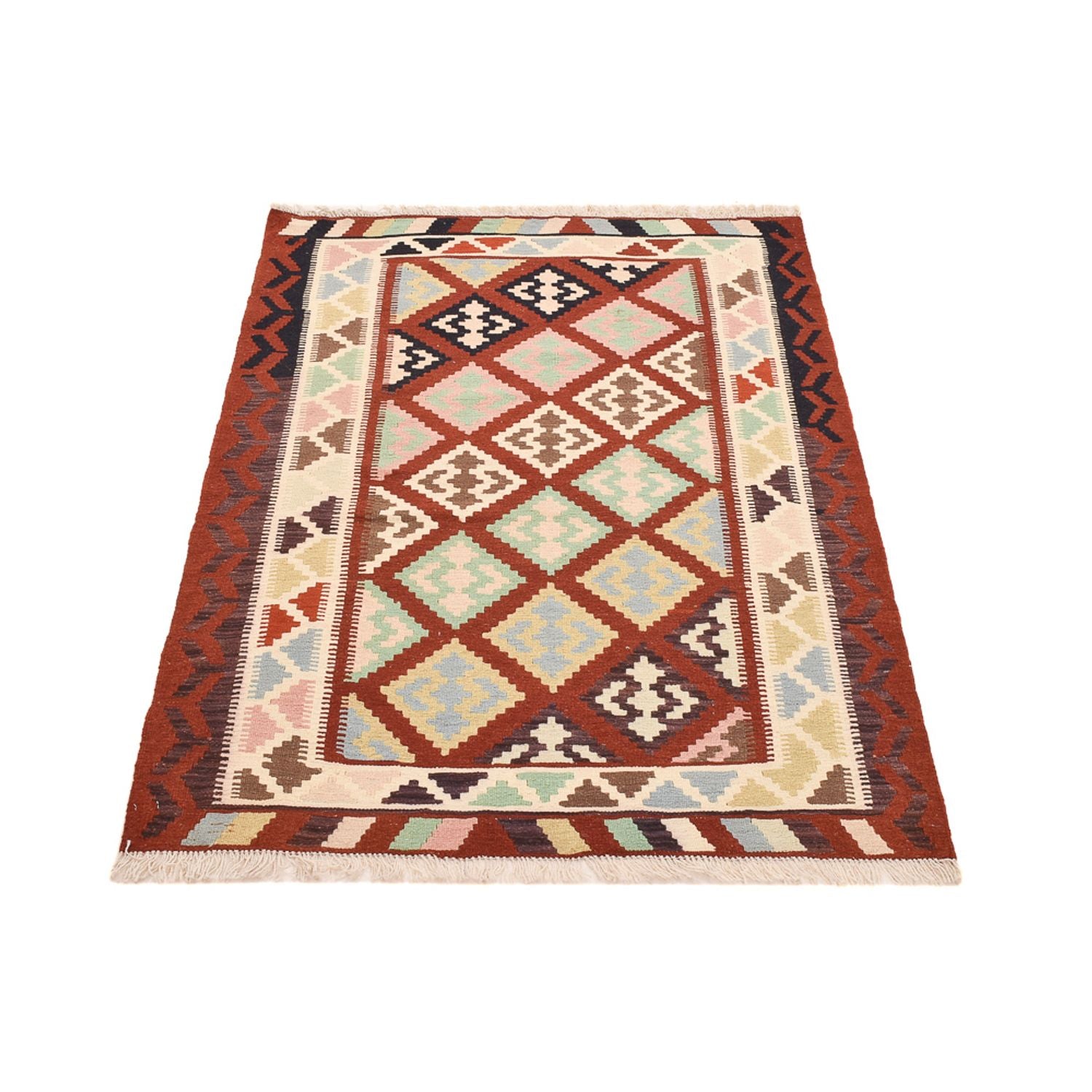 Kelim-tæppe - orientalsk - 145 x 102 cm - flerfarvet