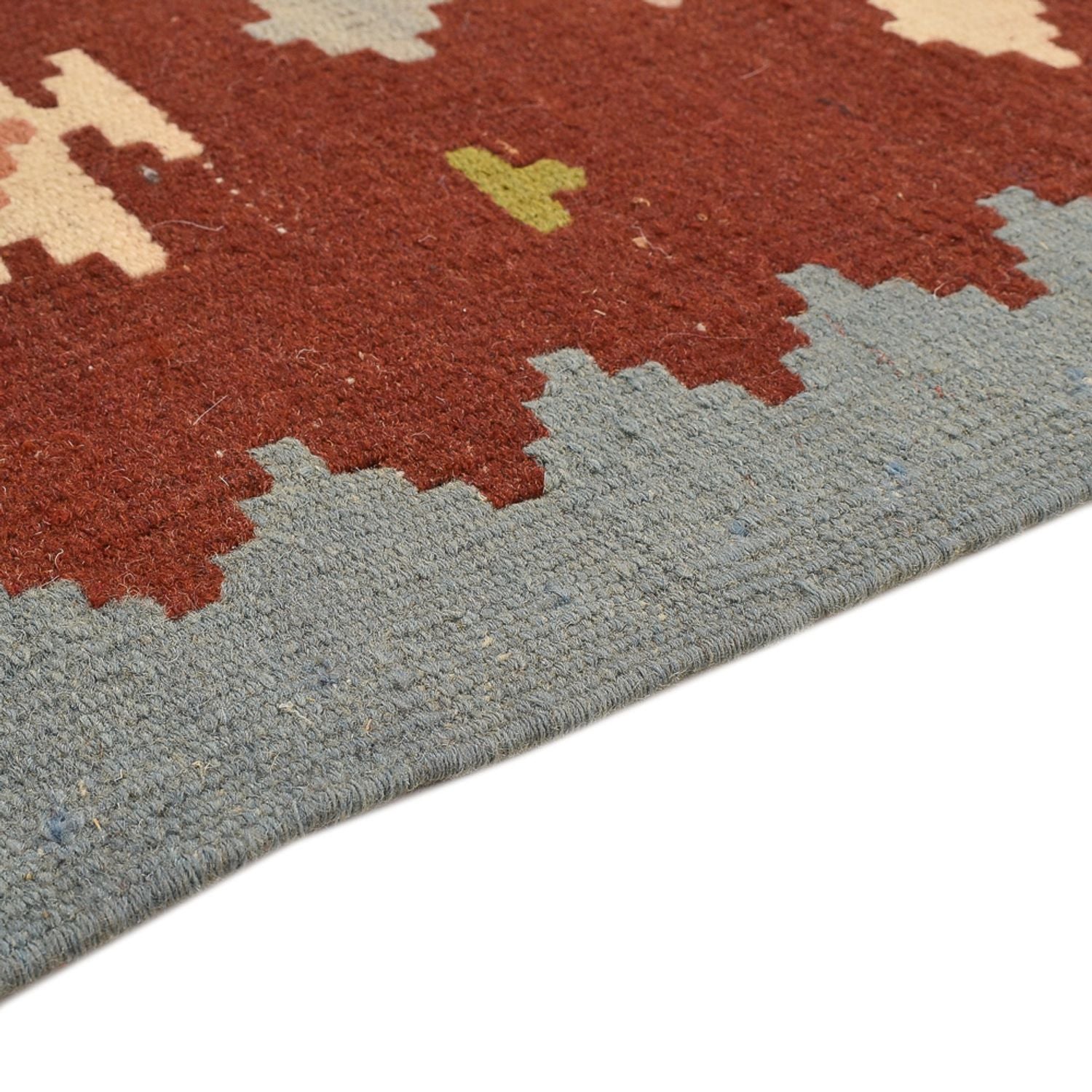 Kelim-tæppe - orientalsk - 134 x 100 cm - flerfarvet