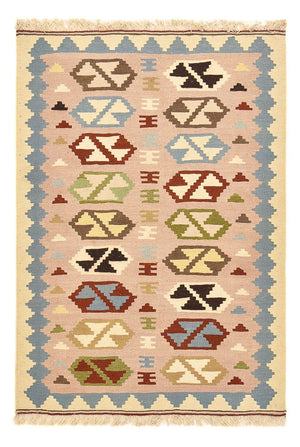Kelim-tæppe - orientalsk - 150 x 102 cm - flerfarvet
