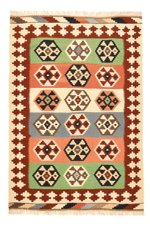 Kelim-tæppe - orientalsk - 147 x 98 cm - flerfarvet